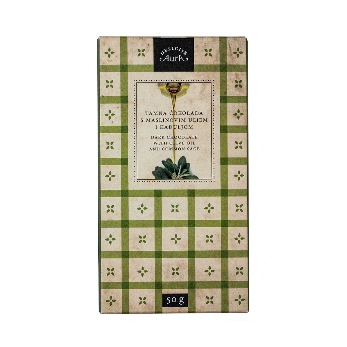 Aura Dark Chocolate with Olive Oil and Sage
