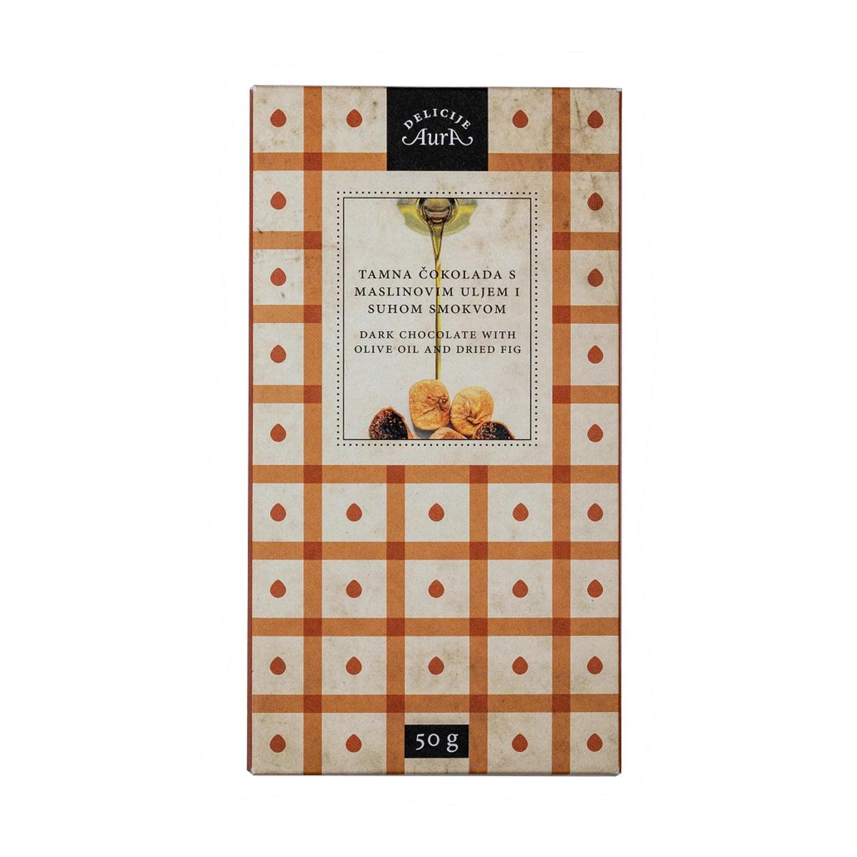 Aura Dark Chocolate with Olive Oil and Dried Fig