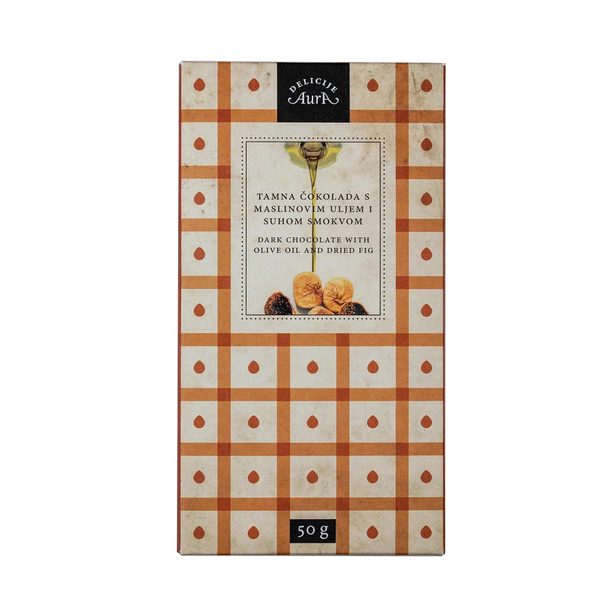 Aura Dark Chocolate with Olive Oil and Dried Fig