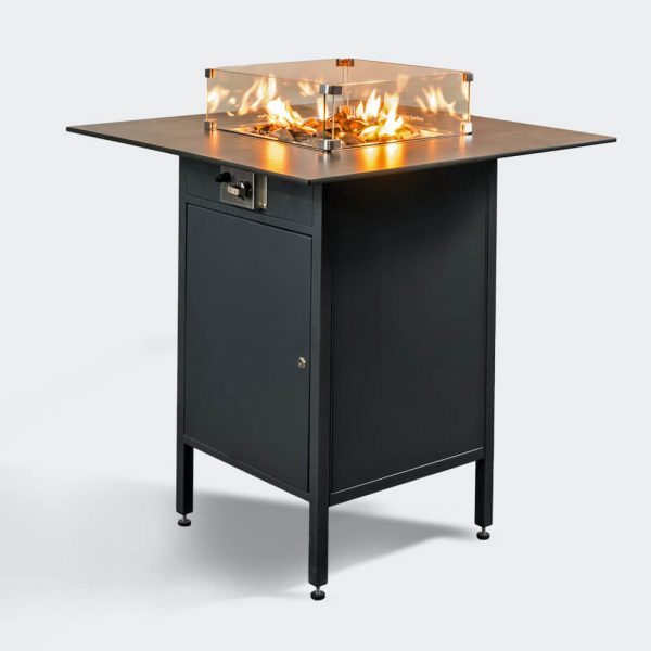 engasco table with fire