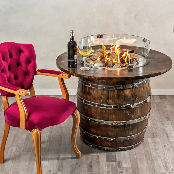 engasco table with fire barrel 1