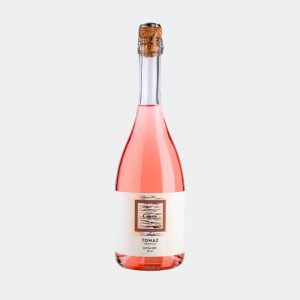 Tomaz Sparklin Rosé Extra Dry 750ml bottle.